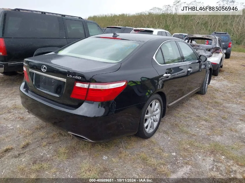 2008 Lexus Ls 460 VIN: JTHBL46F885056946 Lot: 40589651