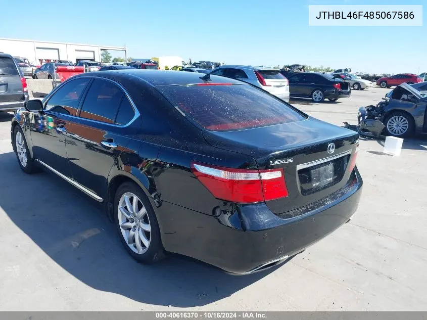 2008 Lexus Ls 460 VIN: JTHBL46F485067586 Lot: 40616370