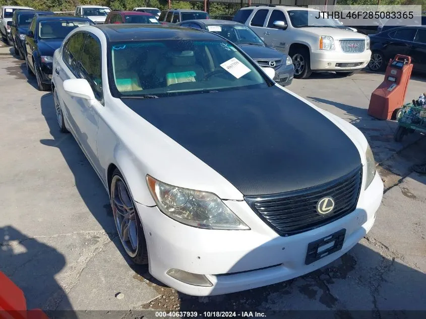 2008 Lexus Ls 460 VIN: JTHBL46F285083365 Lot: 40637939