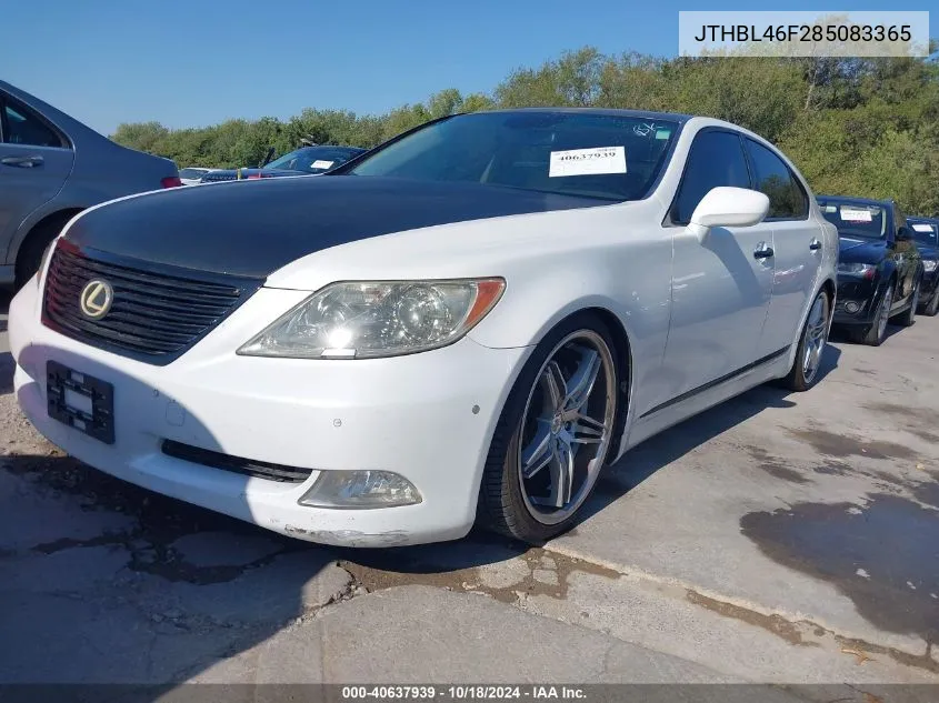 2008 Lexus Ls 460 VIN: JTHBL46F285083365 Lot: 40637939