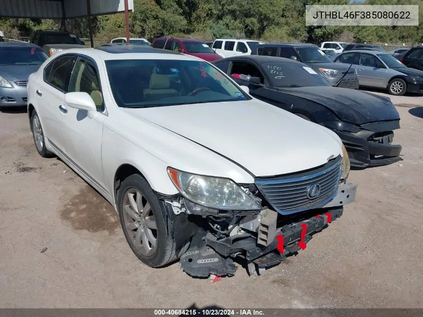 2008 Lexus Ls 460 VIN: JTHBL46F385080622 Lot: 40684215