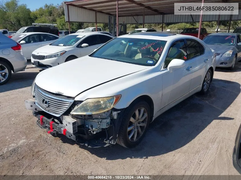 2008 Lexus Ls 460 VIN: JTHBL46F385080622 Lot: 40684215