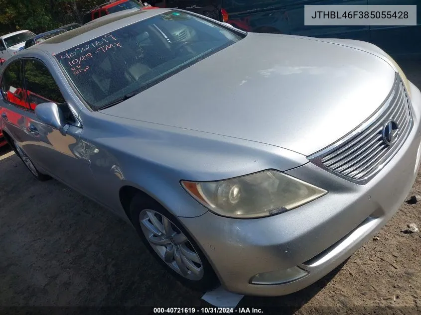 2008 Lexus Ls 460 VIN: JTHBL46F385055428 Lot: 40721619