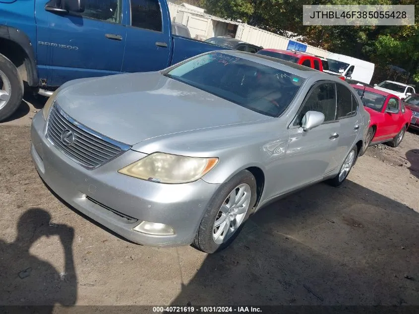 2008 Lexus Ls 460 VIN: JTHBL46F385055428 Lot: 40721619