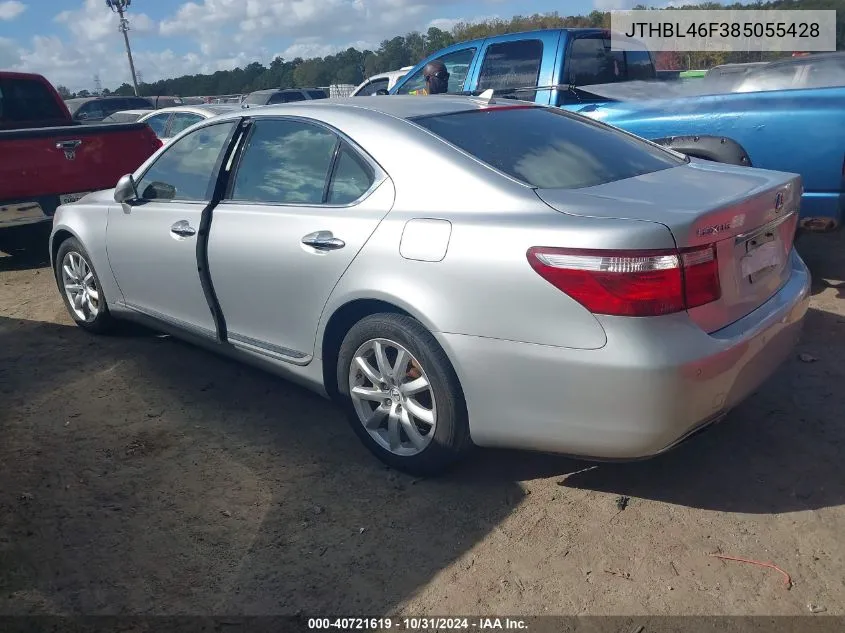 2008 Lexus Ls 460 VIN: JTHBL46F385055428 Lot: 40721619