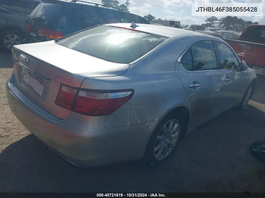 2008 Lexus Ls 460 VIN: JTHBL46F385055428 Lot: 40721619