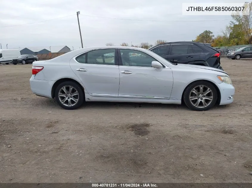 2008 Lexus Ls 460 VIN: JTHBL46F585060307 Lot: 40781231