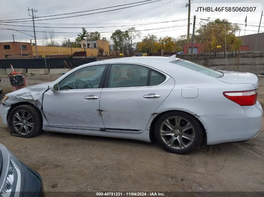 2008 Lexus Ls 460 VIN: JTHBL46F585060307 Lot: 40781231