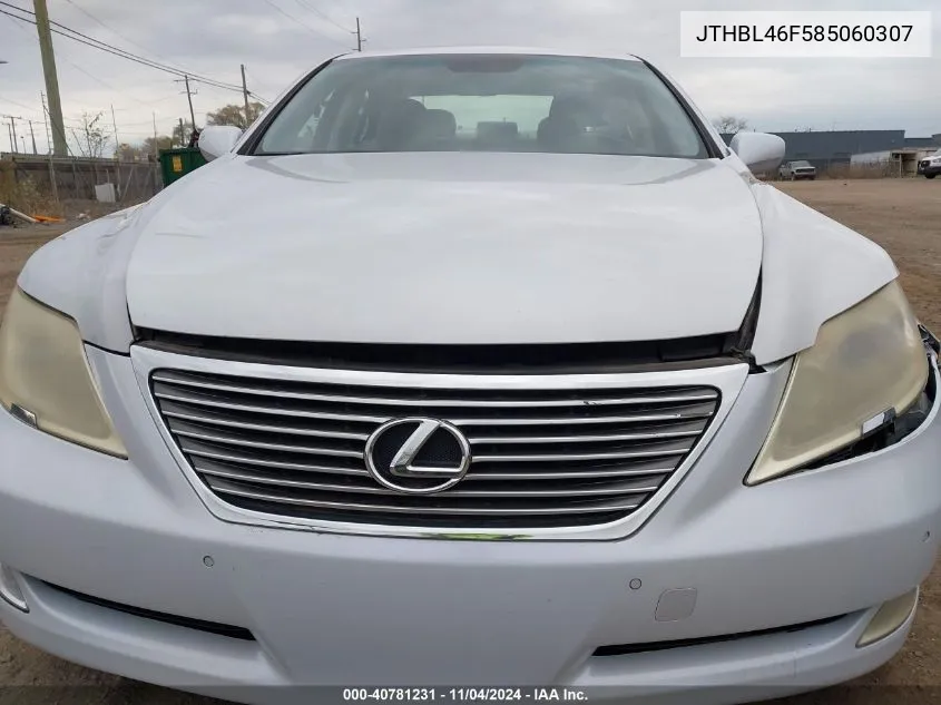 2008 Lexus Ls 460 VIN: JTHBL46F585060307 Lot: 40781231