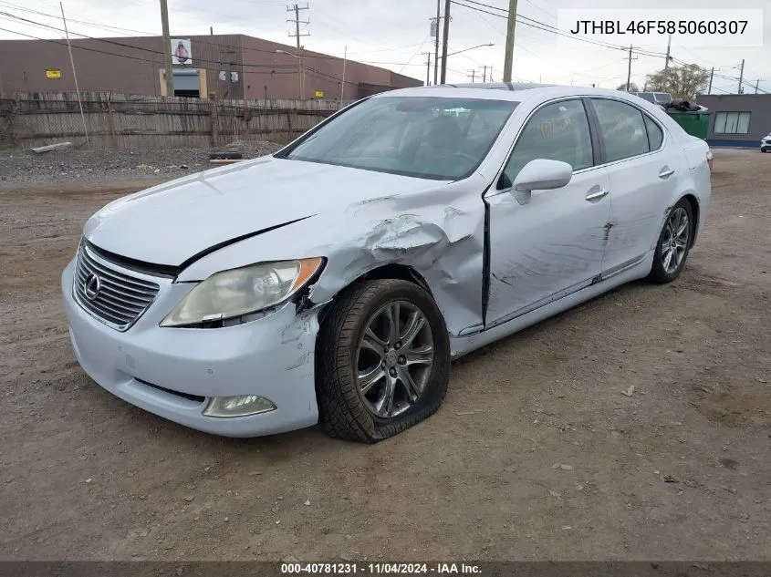 2008 Lexus Ls 460 VIN: JTHBL46F585060307 Lot: 40781231