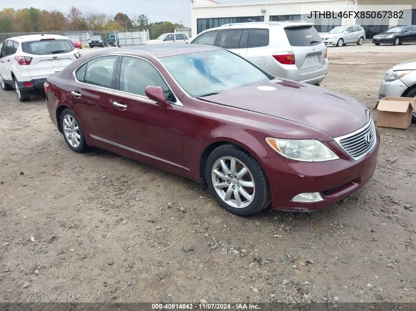 2008 Lexus Ls 460 VIN: JTHBL46FX85067382 Lot: 40814843