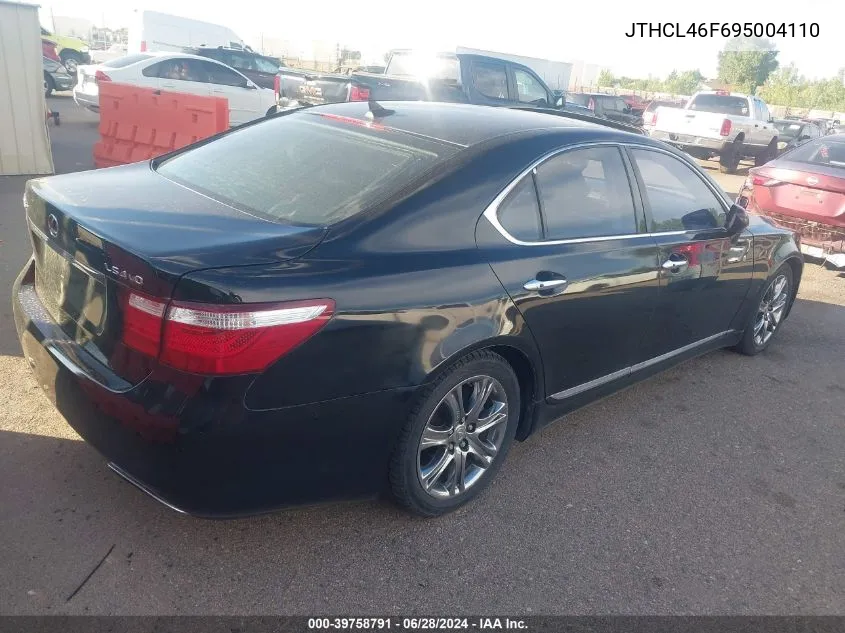 2009 Lexus Ls 460 VIN: JTHCL46F695004110 Lot: 39758791