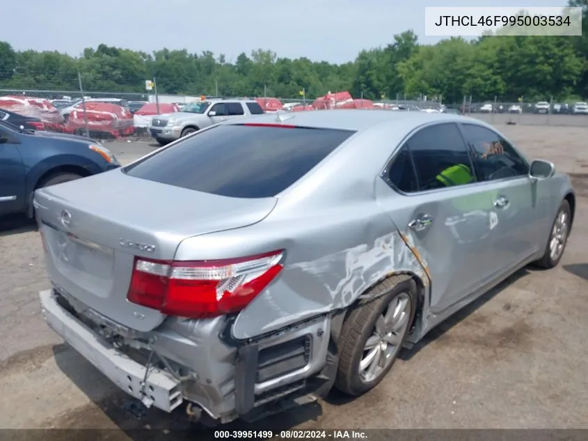 JTHCL46F995003534 2009 Lexus Ls 460