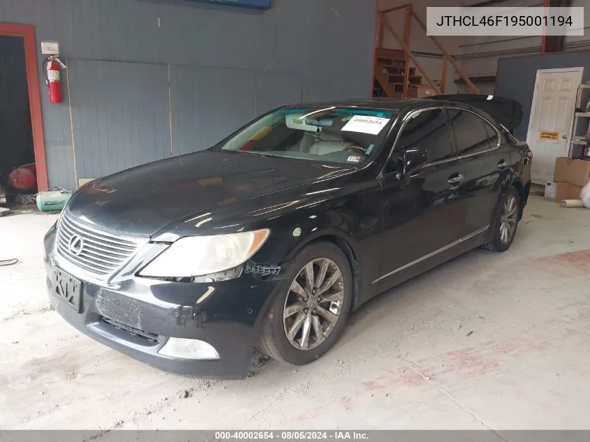 JTHCL46F195001194 2009 Lexus Ls 460