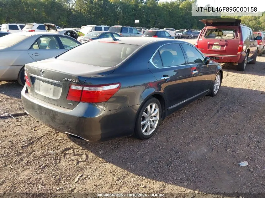 2009 Lexus Ls 460 L VIN: JTHDL46F895000158 Lot: 40547395