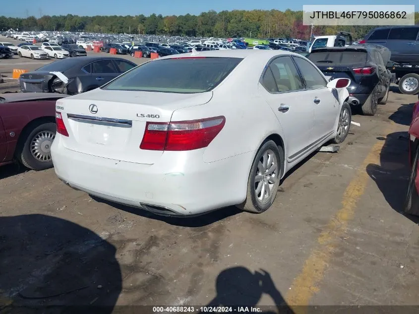 2009 Lexus Ls 460 VIN: JTHBL46F795086862 Lot: 40688243