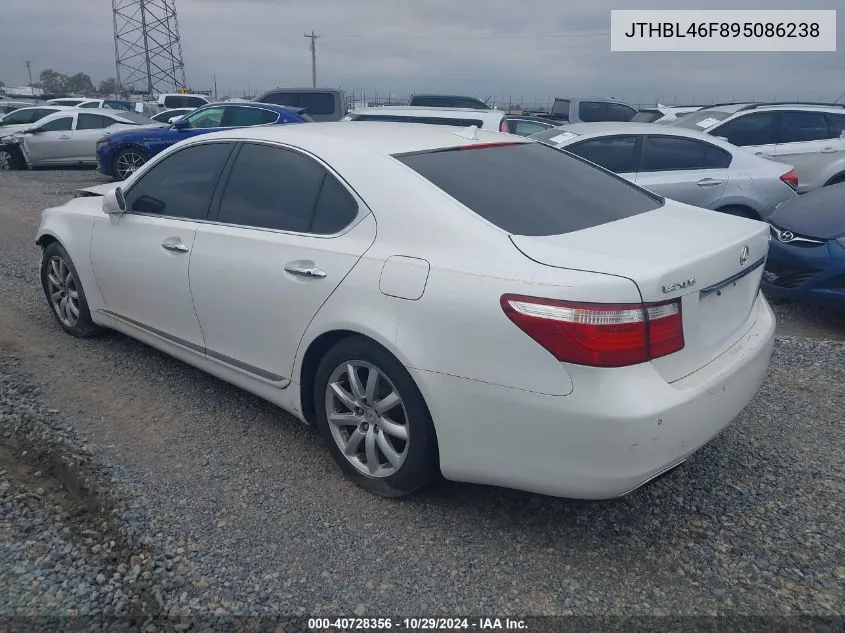 2009 Lexus Ls 460 VIN: JTHBL46F895086238 Lot: 40728356