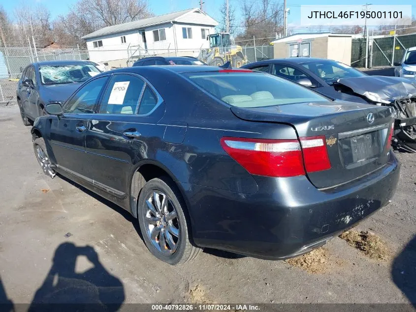 2009 Lexus Ls 460 VIN: JTHCL46F195001101 Lot: 40792826