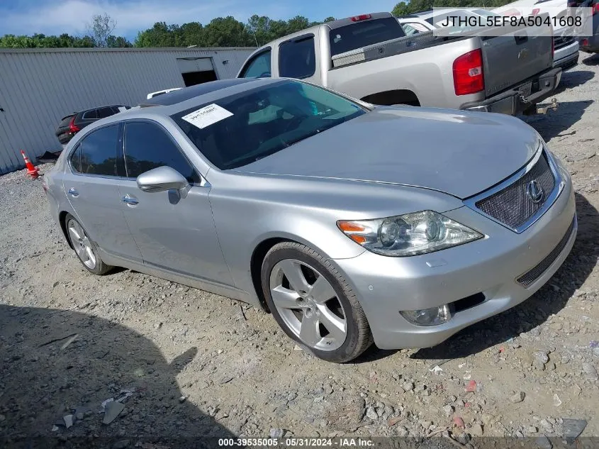 2010 Lexus Ls 460 L VIN: JTHGL5EF8A5041608 Lot: 39535005