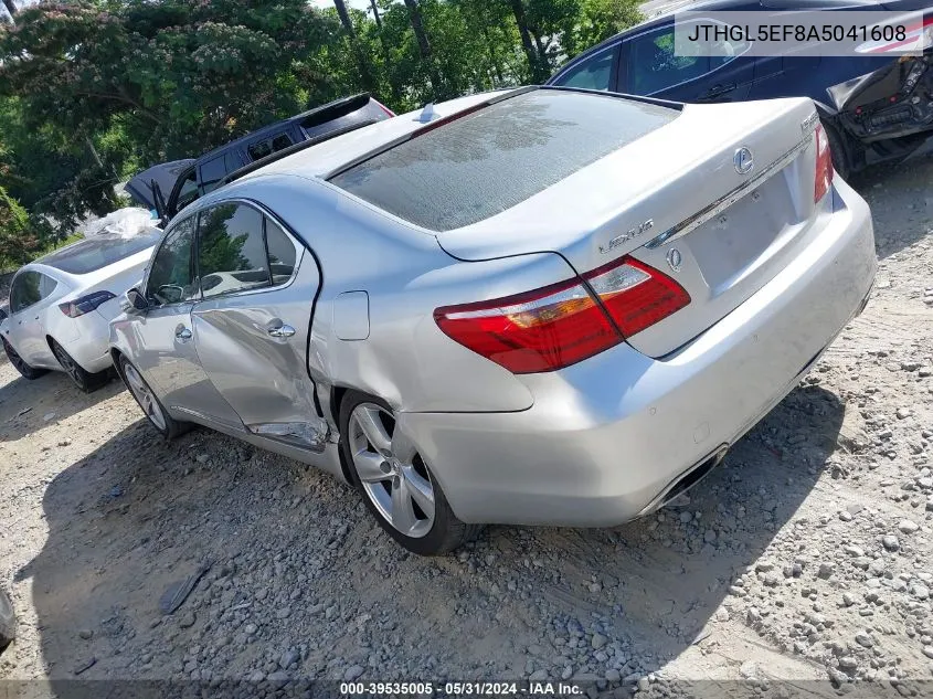 2010 Lexus Ls 460 L VIN: JTHGL5EF8A5041608 Lot: 39535005