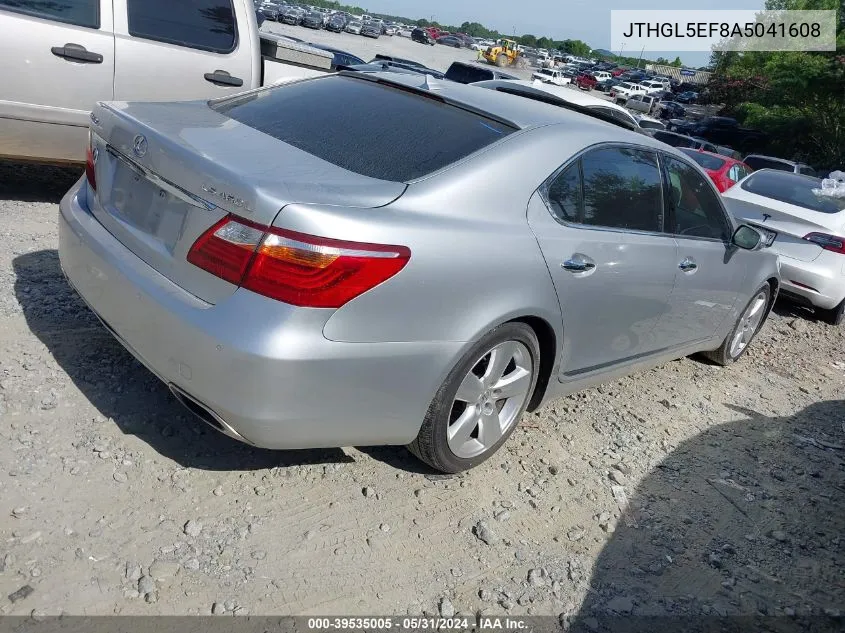 2010 Lexus Ls 460 L VIN: JTHGL5EF8A5041608 Lot: 39535005