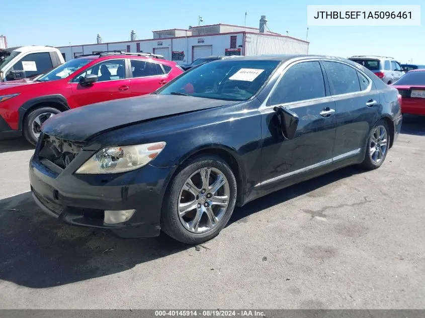 2010 Lexus Ls 460 VIN: JTHBL5EF1A5096461 Lot: 40145914