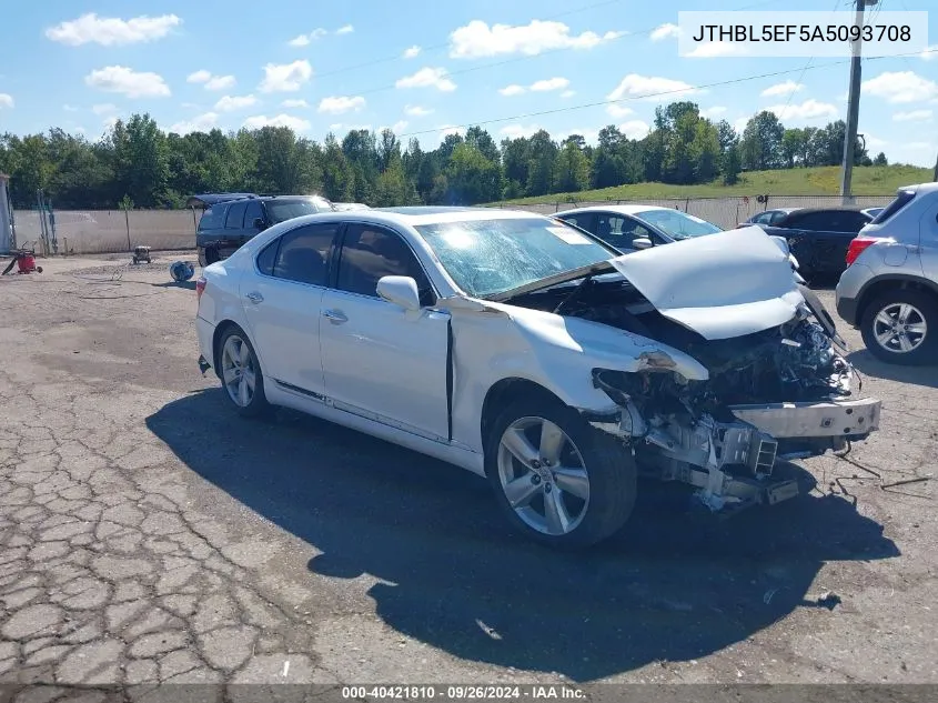 2010 Lexus Ls 460 460 VIN: JTHBL5EF5A5093708 Lot: 40421810