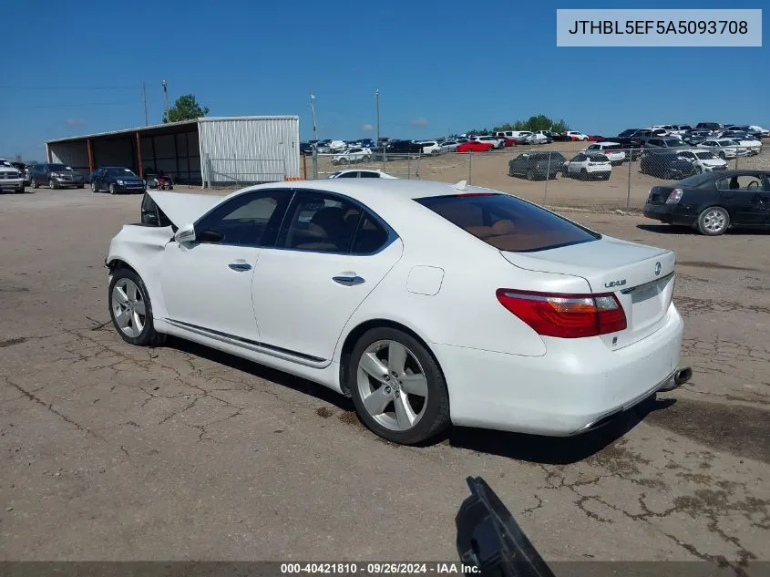 2010 Lexus Ls 460 460 VIN: JTHBL5EF5A5093708 Lot: 40421810