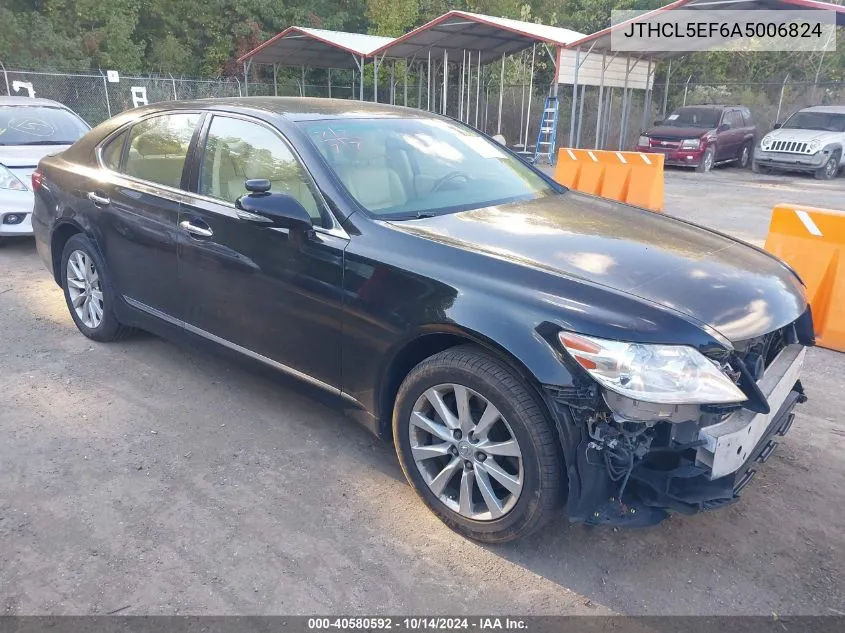 2010 Lexus Ls 460 VIN: JTHCL5EF6A5006824 Lot: 40580592