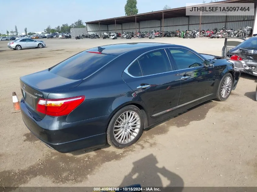 2010 Lexus Ls 460 VIN: JTHBL5EF1A5097464 Lot: 40596768