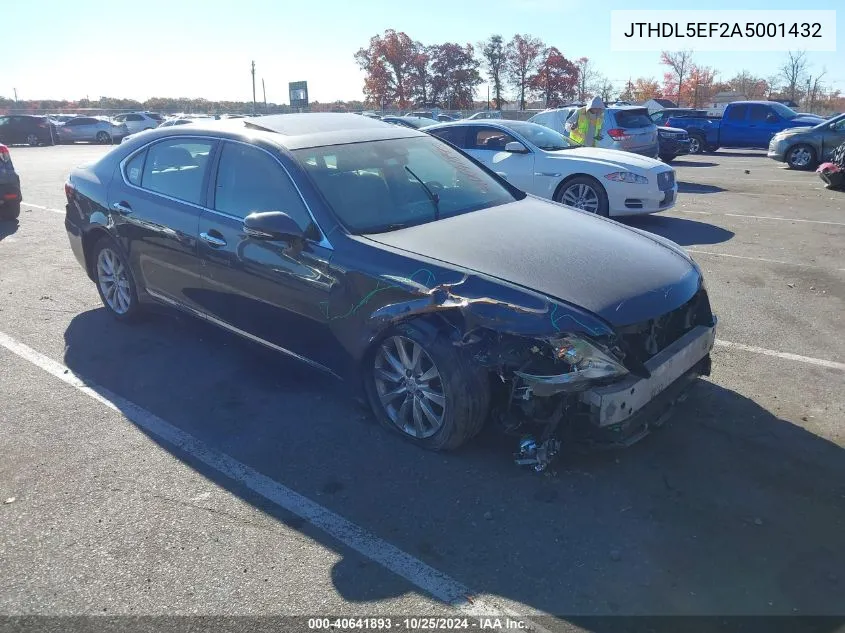 2010 Lexus Ls 460 L VIN: JTHDL5EF2A5001432 Lot: 40641893