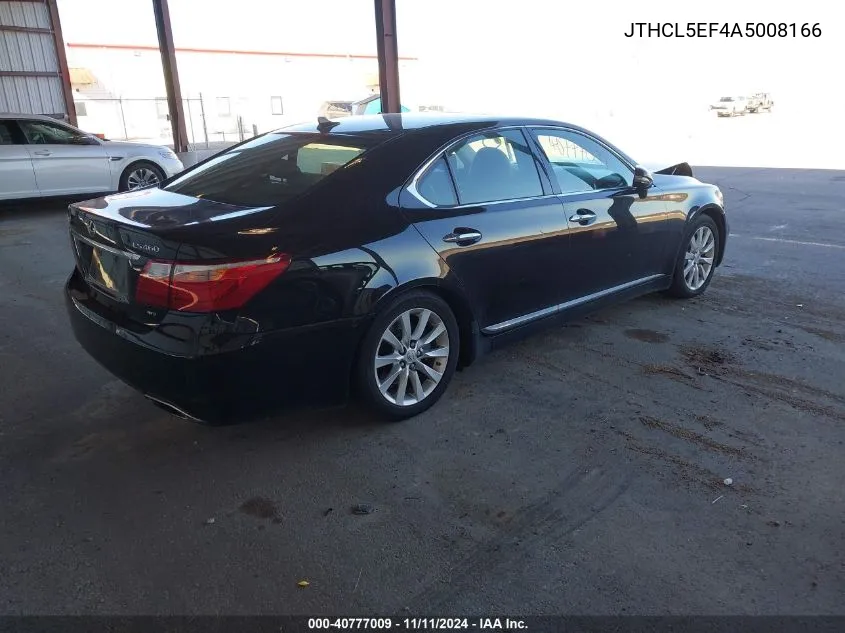 2010 Lexus Ls 460 VIN: JTHCL5EF4A5008166 Lot: 40777009