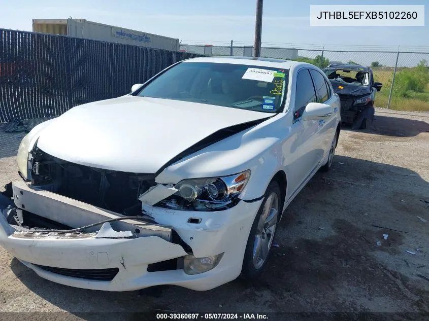 JTHBL5EFXB5102260 2011 Lexus Ls 460