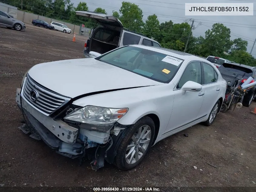 JTHCL5EF0B5011552 2011 Lexus Ls 460