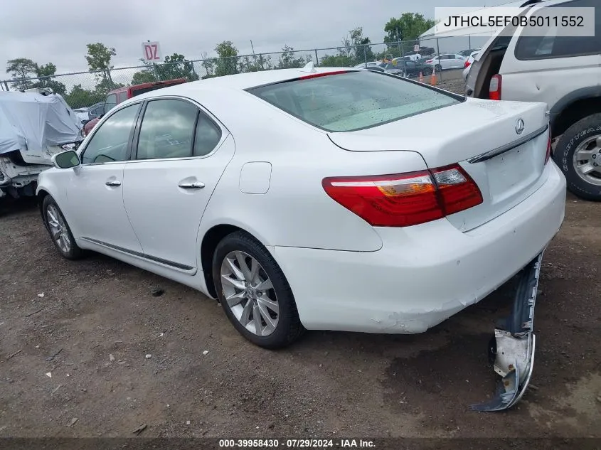 JTHCL5EF0B5011552 2011 Lexus Ls 460