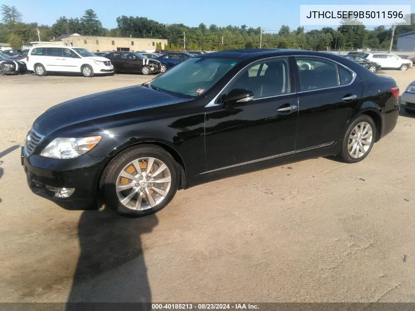 2011 Lexus Ls 460 VIN: JTHCL5EF9B5011596 Lot: 40185213