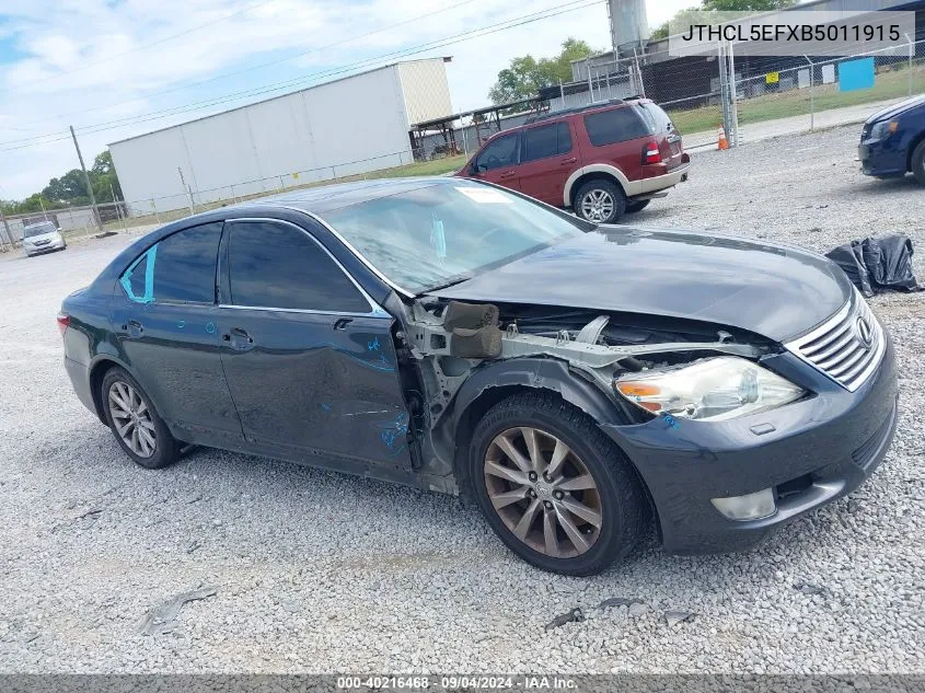 2011 Lexus Ls 460 VIN: JTHCL5EFXB5011915 Lot: 40216468