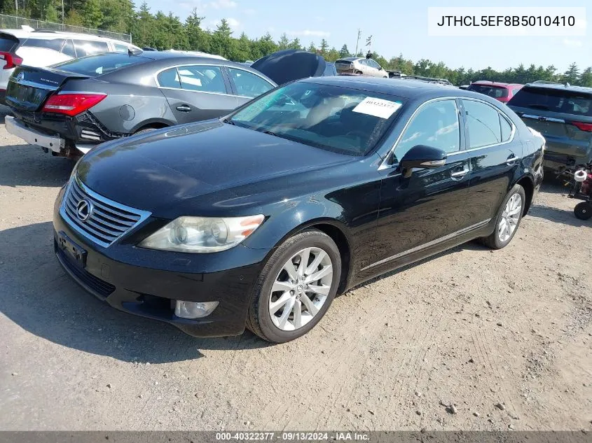 2011 Lexus Ls 460 VIN: JTHCL5EF8B5010410 Lot: 40322377