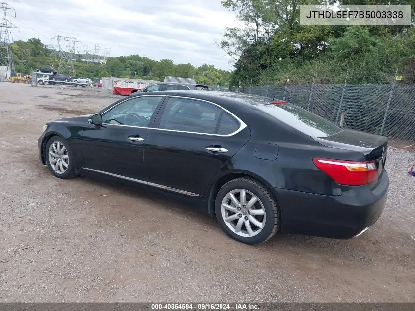 JTHDL5EF7B5003338 2011 Lexus Ls 460 L