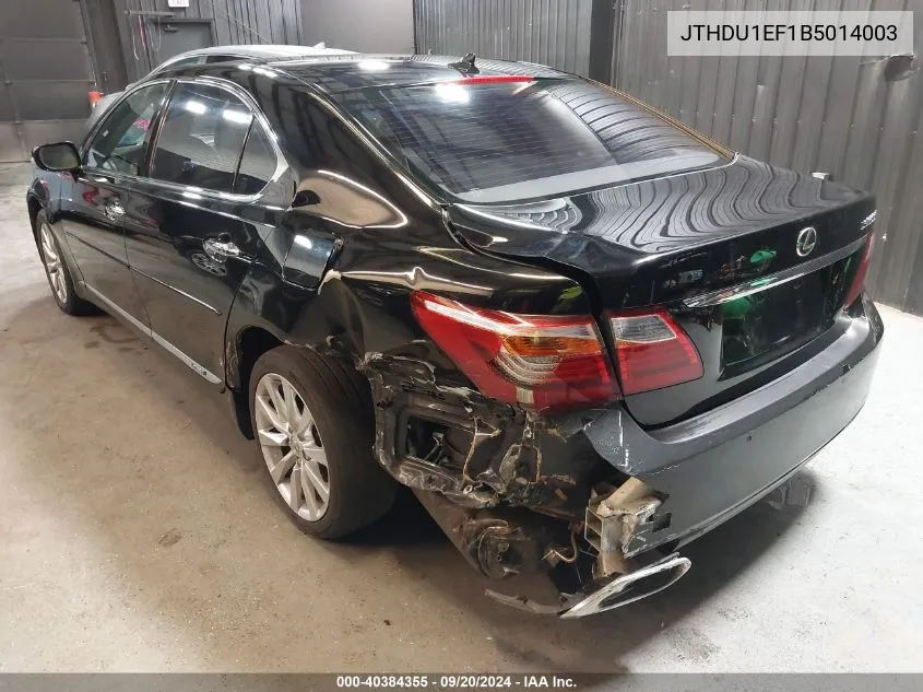 JTHDU1EF1B5014003 2011 Lexus Ls 600H L