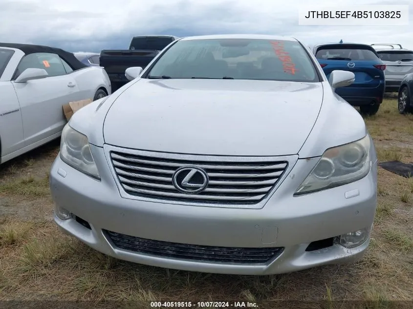 2011 Lexus Ls 460 VIN: JTHBL5EF4B5103825 Lot: 40519515