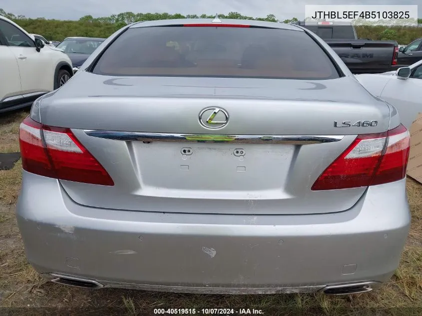 2011 Lexus Ls 460 VIN: JTHBL5EF4B5103825 Lot: 40519515