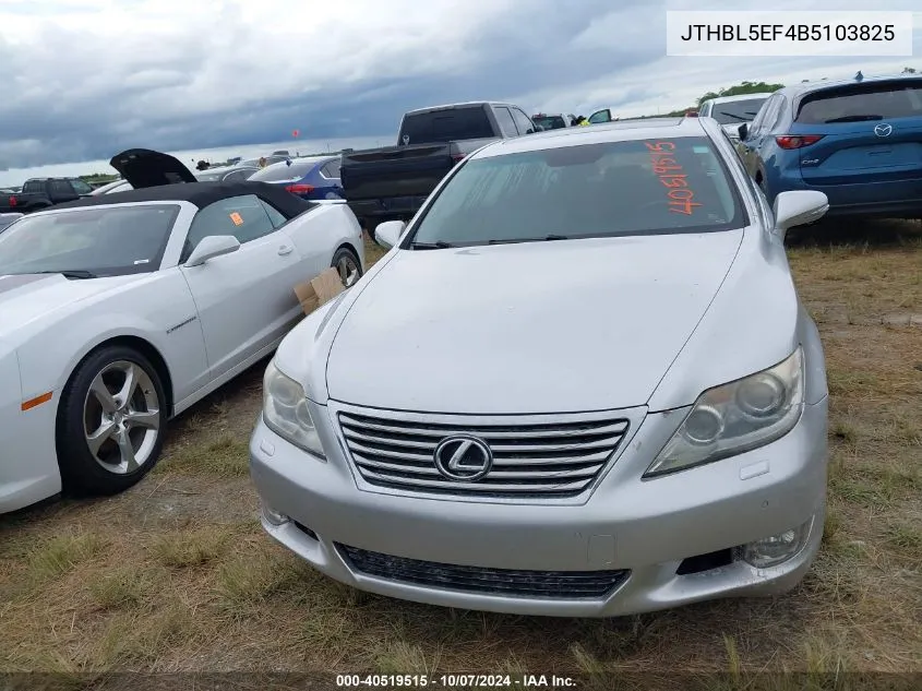 2011 Lexus Ls 460 VIN: JTHBL5EF4B5103825 Lot: 40519515