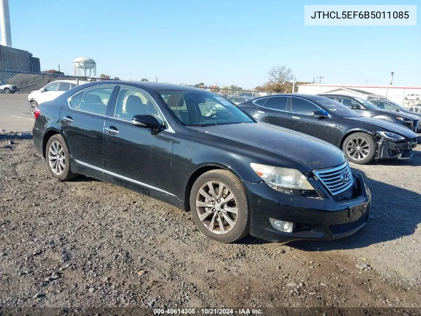 2011 Lexus Ls 460 VIN: JTHCL5EF6B5011085 Lot: 40614305