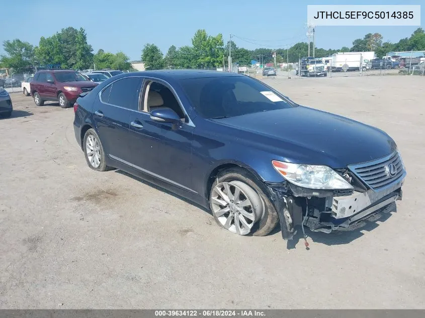 2012 Lexus Ls 460 VIN: JTHCL5EF9C5014385 Lot: 39634122