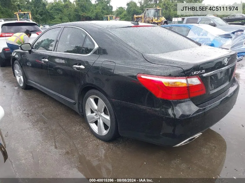 JTHBL5EF4C5111974 2012 Lexus Ls 460