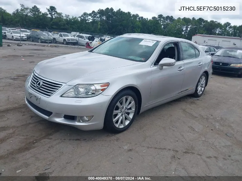 JTHCL5EF7C5015230 2012 Lexus Ls 460