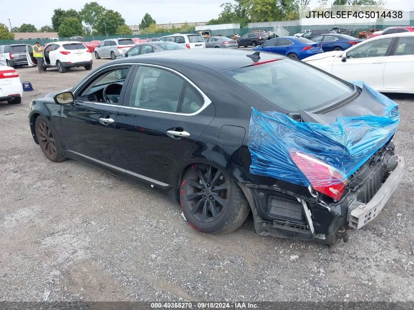 JTHCL5EF4C5014438 2012 Lexus Ls 460