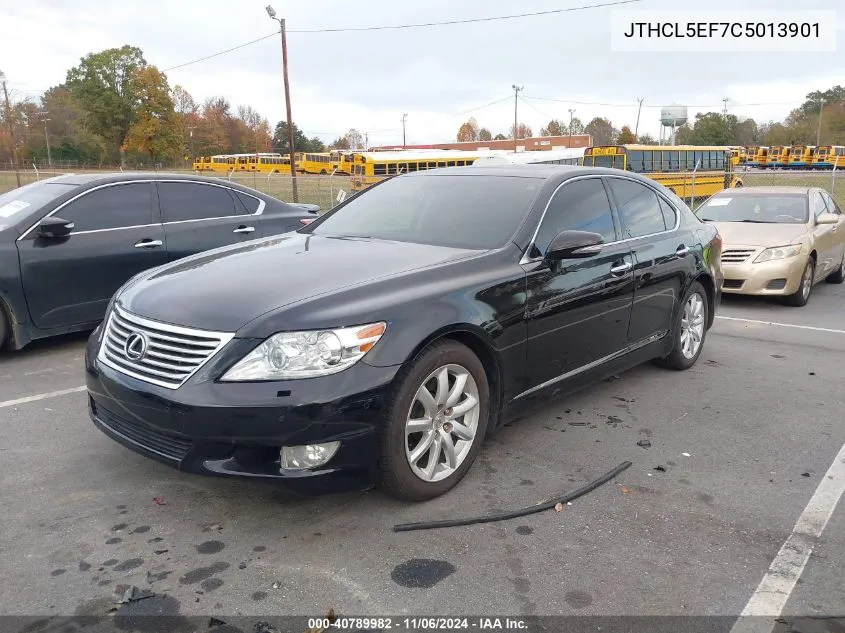 2012 Lexus Ls 460 VIN: JTHCL5EF7C5013901 Lot: 40789982