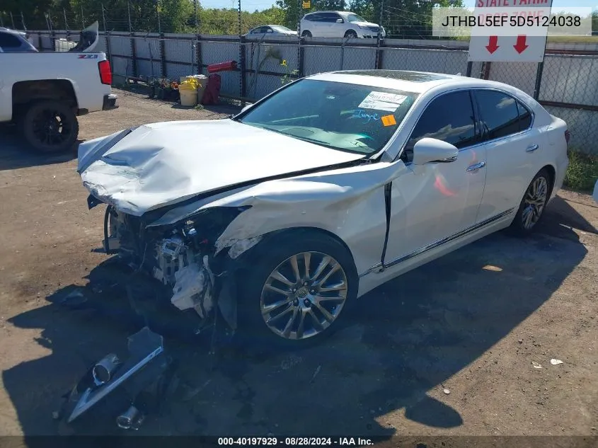 JTHBL5EF5D5124038 2013 Lexus Ls 460